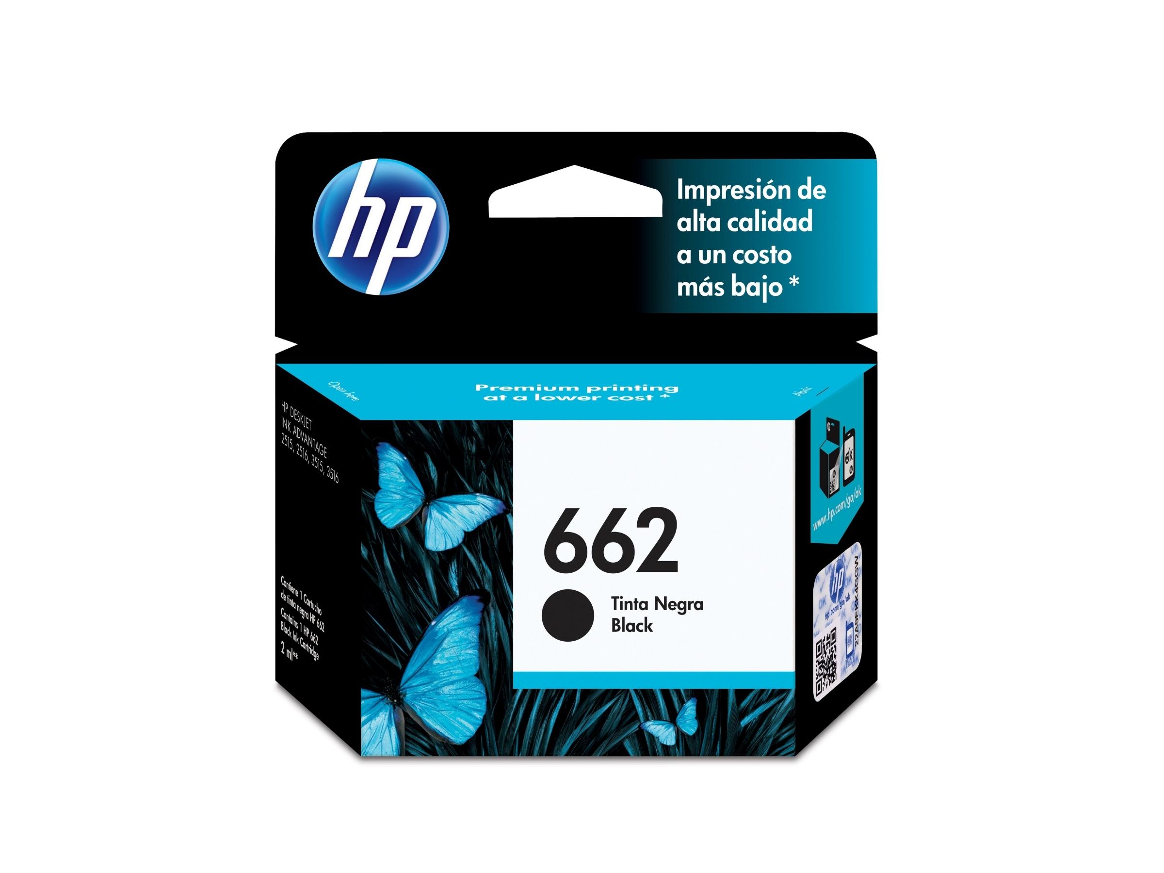 CARTUCHO DE TINTA HP 662 BLACK (CZ103AL) 1015/2515/3515/4645
